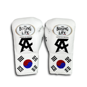 Affordable No Boxing No Life Leather Boxing Gloves White/Blue/Red/Black Gym Training
