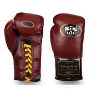 Budget No Boxing No Life Sparring Gloves Maroon/Yellow Full Custom