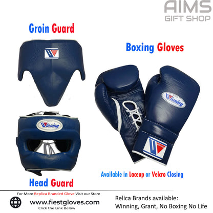 WINNING BOXING GLOVE, WINNING SET, WINNING HEAD GUARD, WINNING COMPLETE SET, GIFT FOR HIM, CHRISTMAS GIFT,NEW YEAR