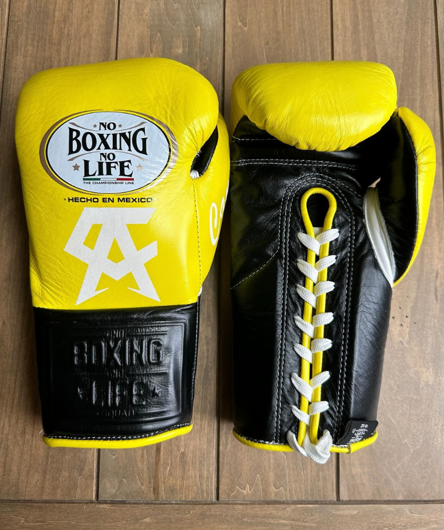Affordable Custom No Boxing No Life Boxing Gloves Yellow/Black Daily Training