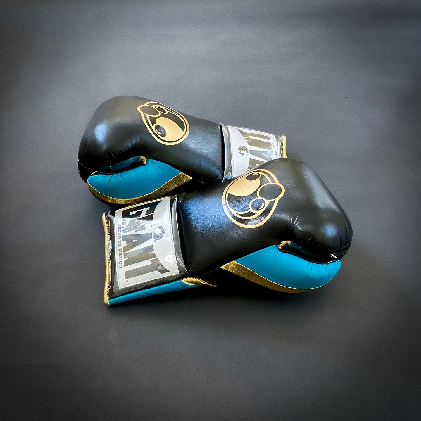 Grant Affordable Boxing Gloves Black/Blue/Gold Lace Up Training