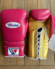 Winning Inspired Gym Gloves Dark-Pink/Gold Affordable Training Choice