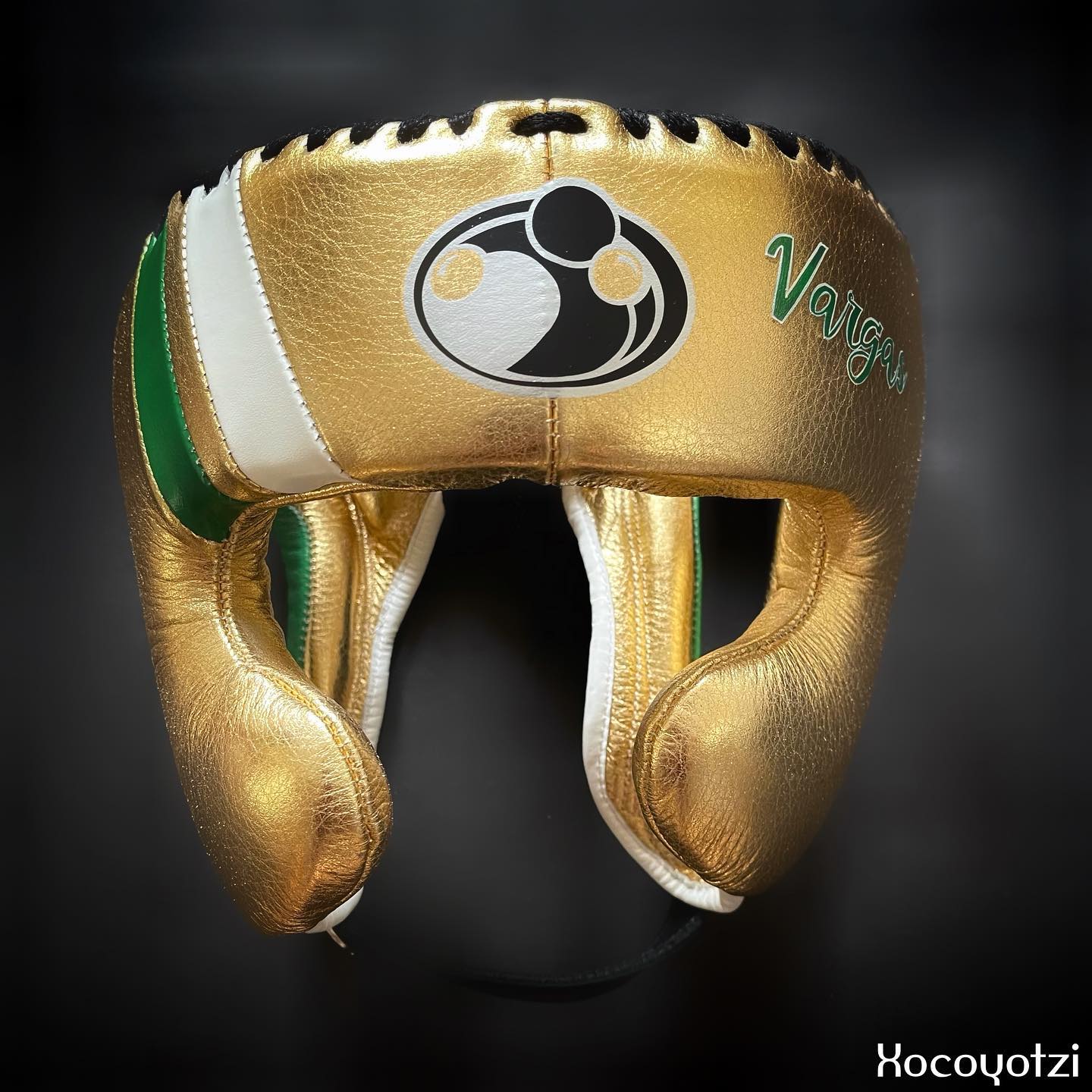Grant Boxing Set Gold/White/Green Customizable Leather