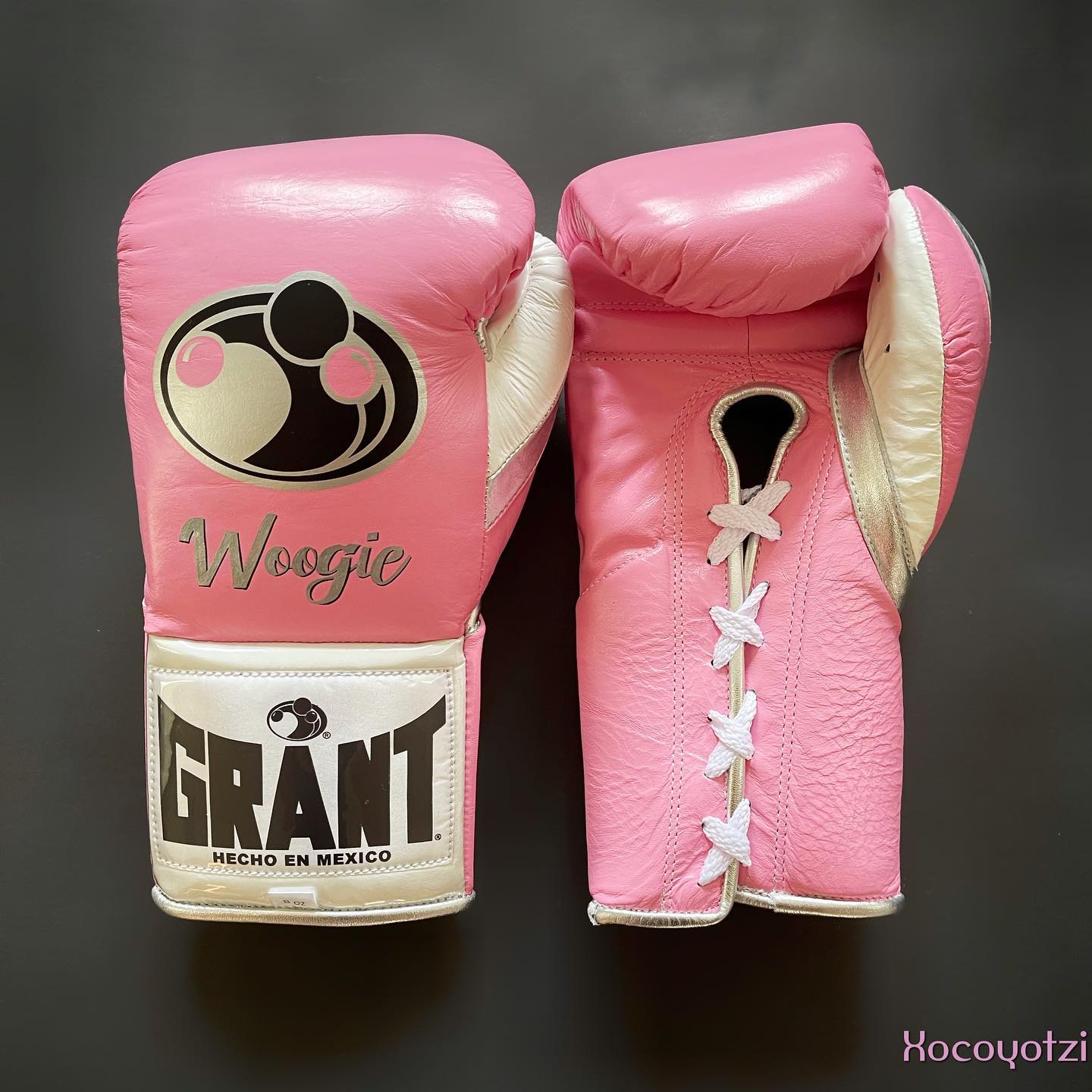 Value Grant Leather Gloves Pink/White/Silver Budget Friendly Sparring