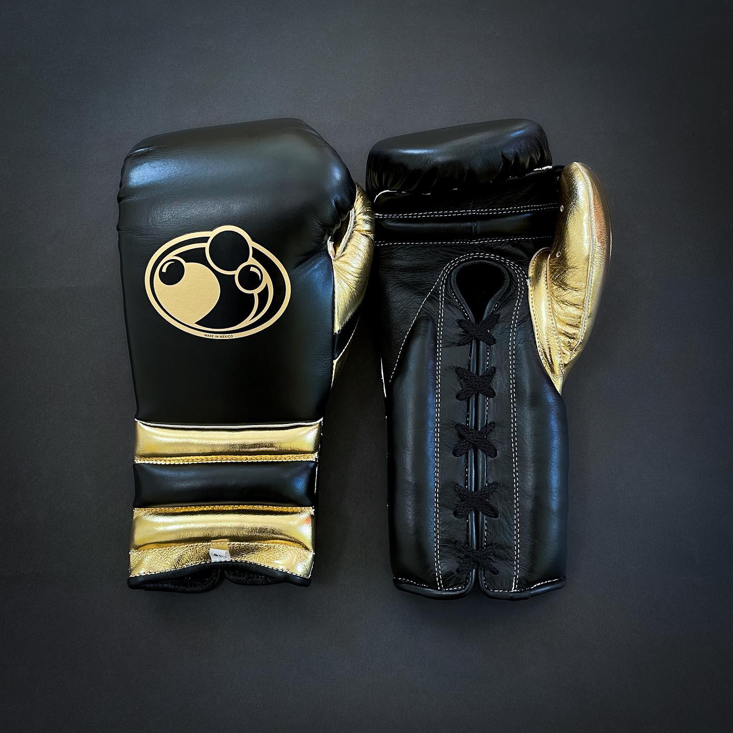 Affordable Grant Leather Training Gloves Black/Gold 12oz Custom Made