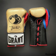 Affordable Grant Heavy Duty Gloves Gold/Black/Red Gym Ready