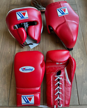 Personalized Winning Boxing Set, Custom Logo, Gloves +Headguard & Groingurad