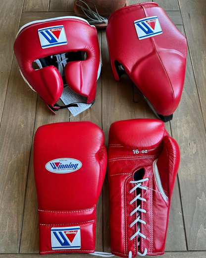 Personalized Winning Boxing Set, Custom Logo, Gloves +Headguard & Groingurad