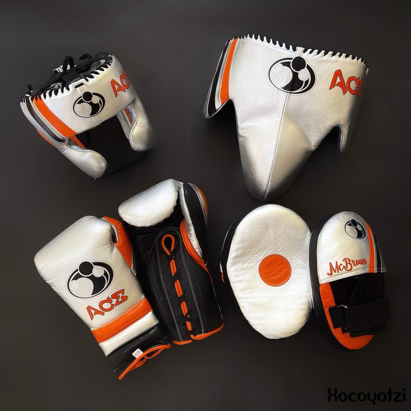 Grant Boxing Set | Silver/Orange/Black