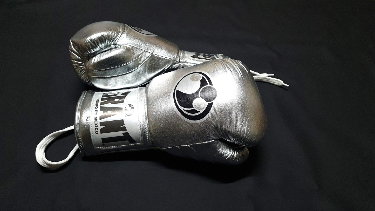 GRANT boxing glove, silver Grant boxing glvoes thanksgiving gift for students, Christmas gift, Birthday gift for Friends, Wedding gift for Men, Gift shop, Halloween gift for Kids