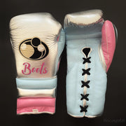 Grant Style Budget Gloves Silver/Blue/Pink Fitness Training