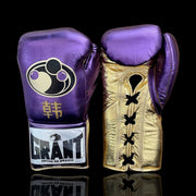 Grant Gym Gloves Purple/Gold Custom Affordable Training