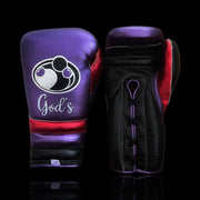 Affordable Grant Leather Training Gloves Purple/Black/Orange 12oz Custom Made