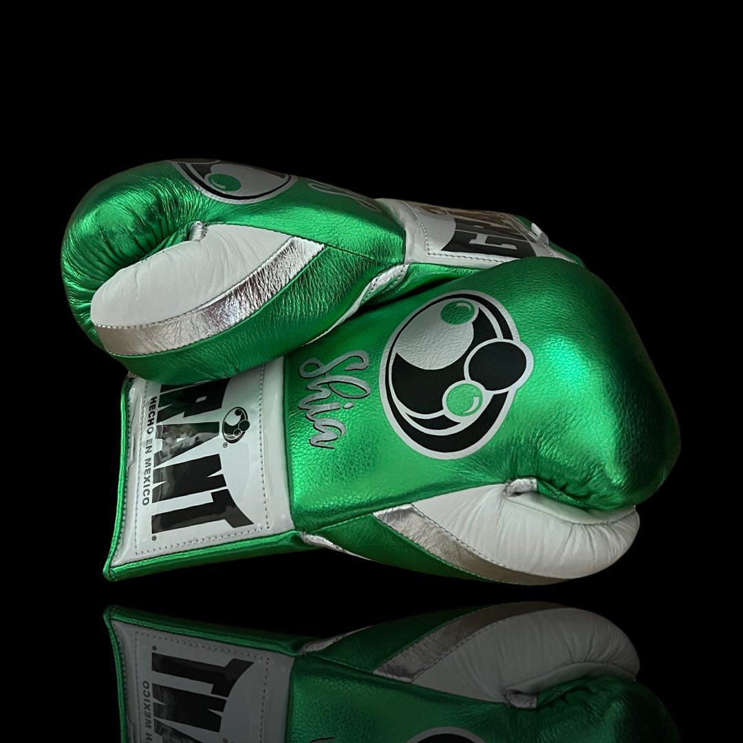 Value Grant Leather Gloves Green/White Budget Friendly Sparring