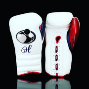 Affordable Grant Heavy Duty Gloves White/Red/Blue Gym Ready