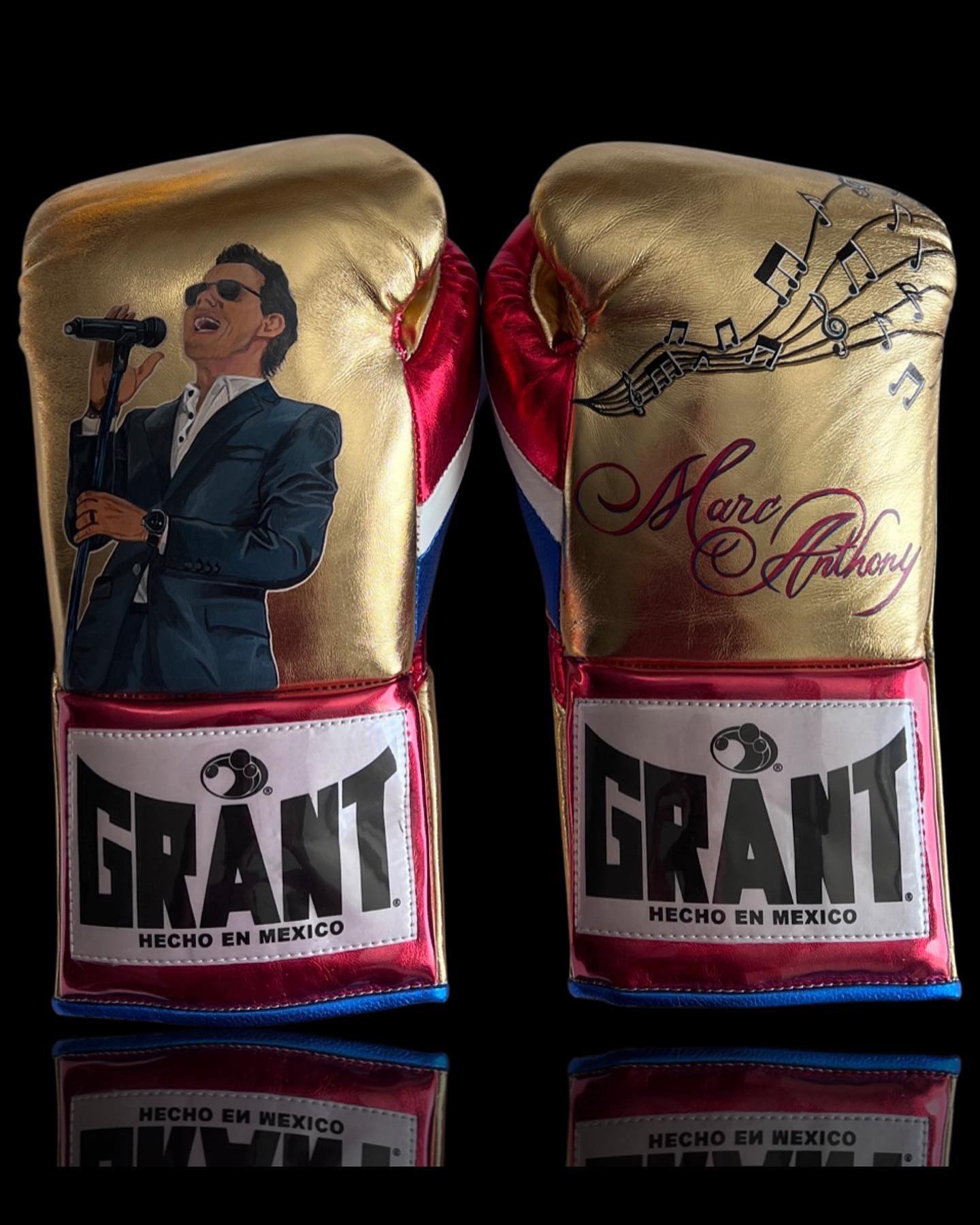 Affordable Grant Fitness Gloves Gold/Red/Blue Custom Training
