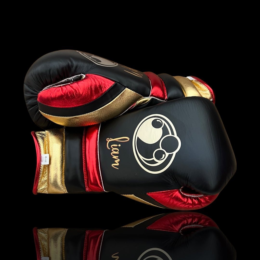 Grant Style Budget Gloves Black/Red/Gold Fitness Training