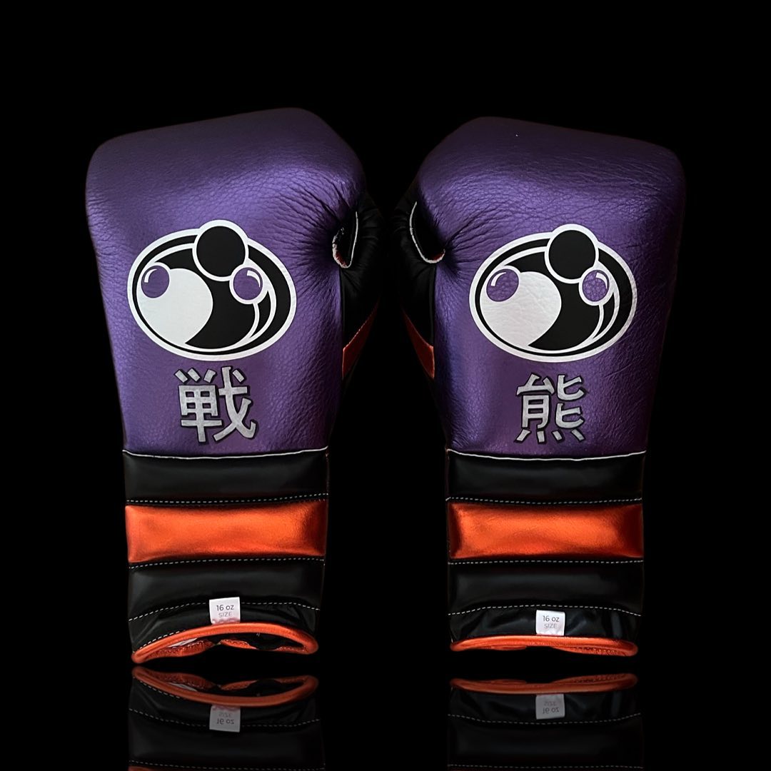 Grant Gym Gloves Purple/Orange/Black Custom Affordable Training