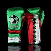 Affordable Grant Leather Gloves Green/Red/Silver Starter Training