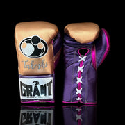 Heavy Duty Grant Training Gloves Gold/Purple/Pink Custom Made