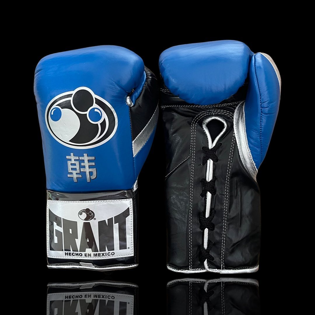 Budget Friendly Grant Sparring Gloves Blue/Black/Silver Full Customization