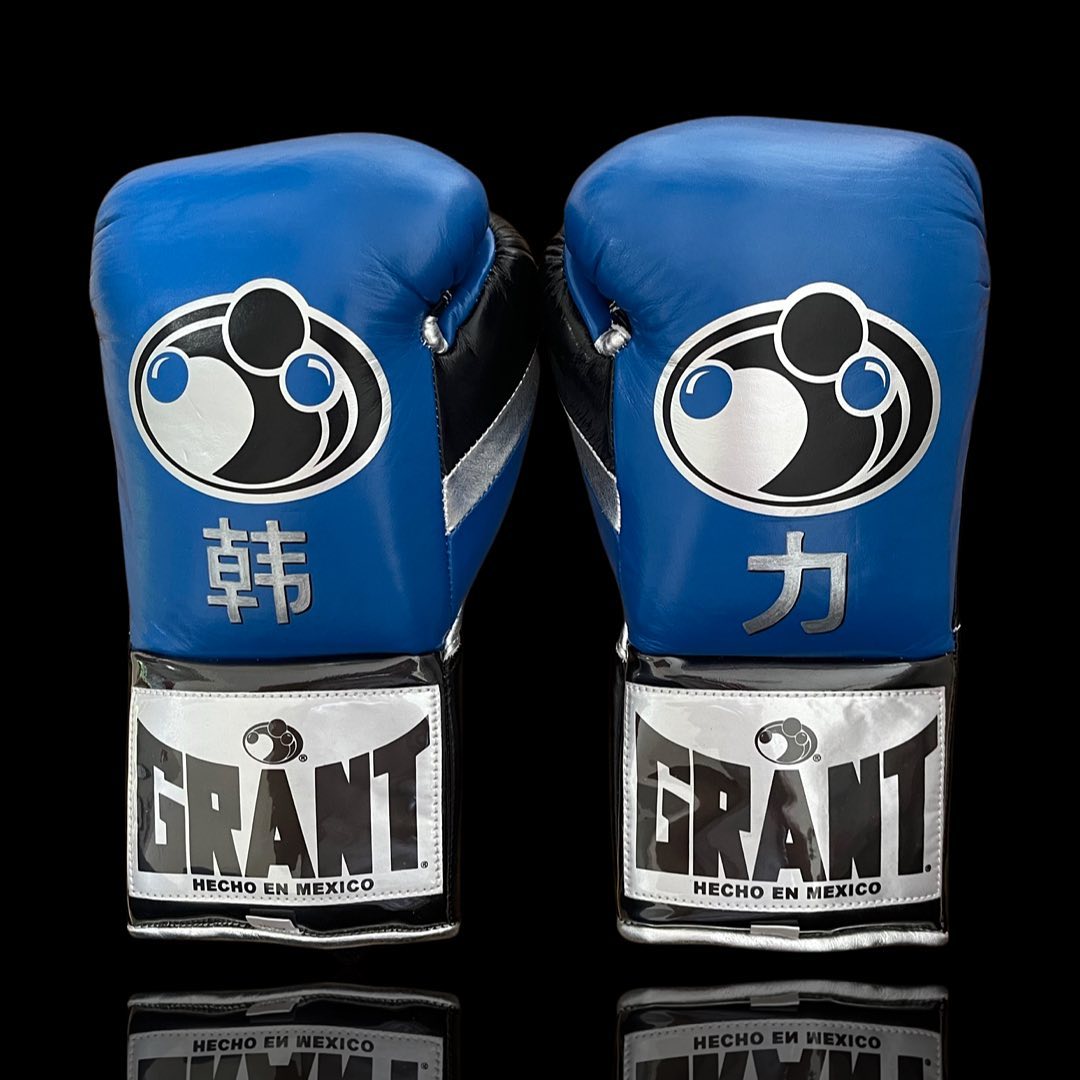 Budget Friendly Grant Sparring Gloves Blue/Black/Silver Full Customization