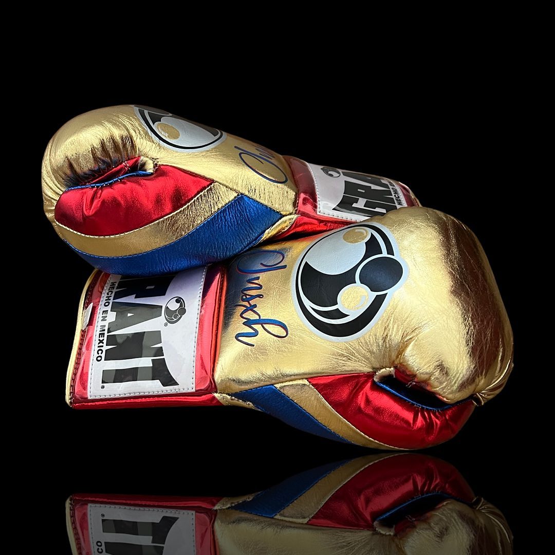 Grant Leather Gloves Gold/Blue/Red Custom Choice