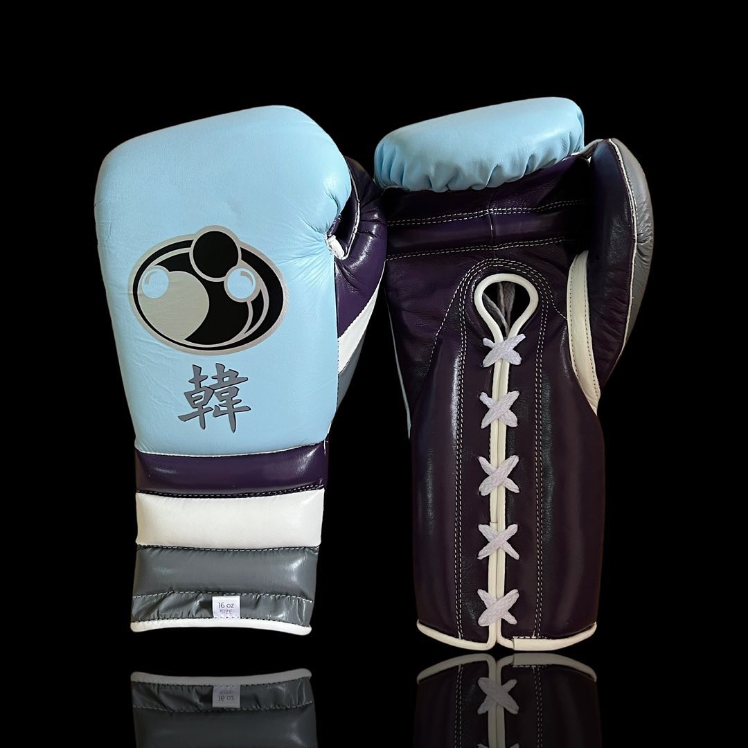 Grant Style Budget Gloves Sky-Blue/Purple/White Fitness Training