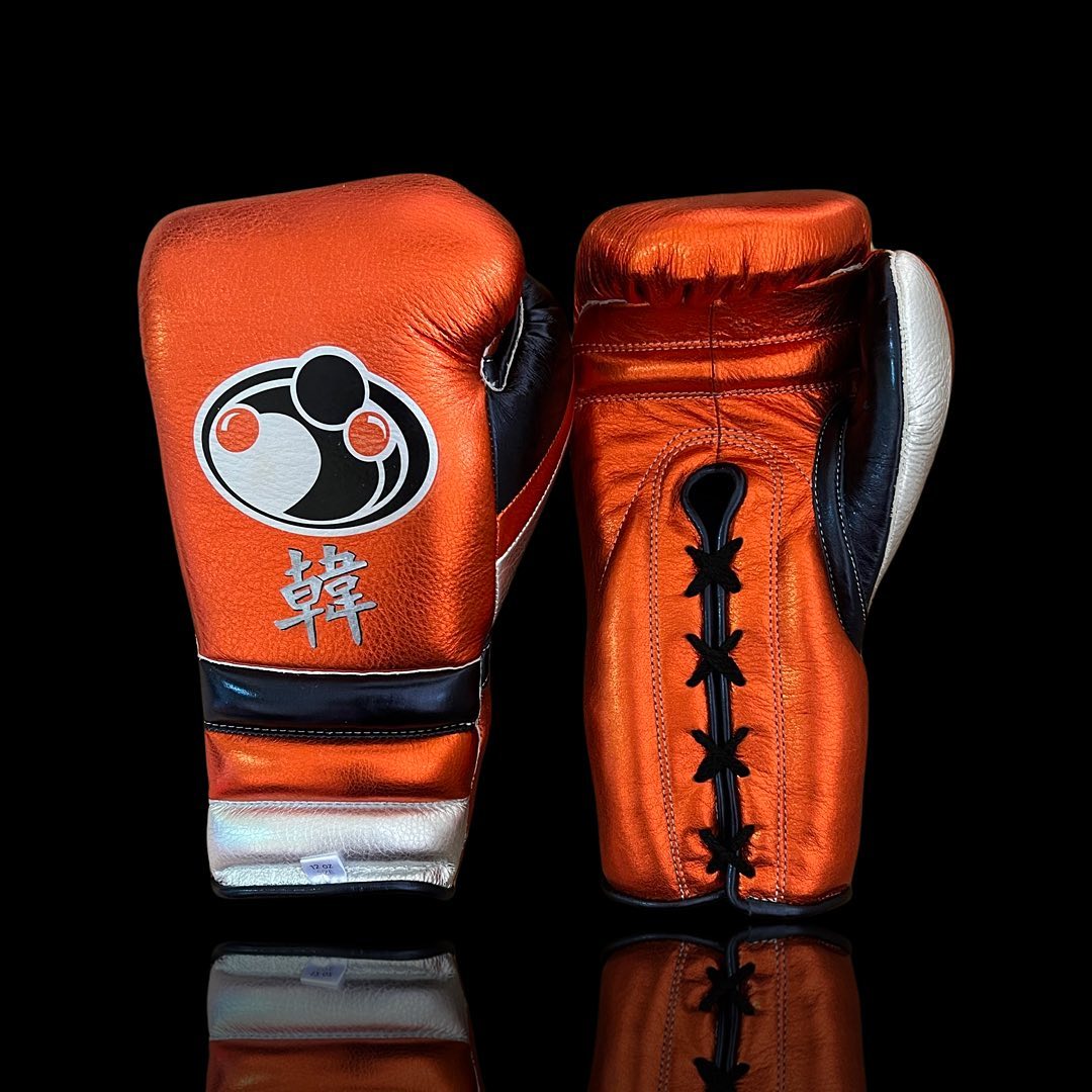 Budget Grant Boxing Gloves Orange/Grey/Silver Gym Fitness