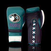 Value Custom Grant Boxing Gloves Green/Purple/White Lace Up