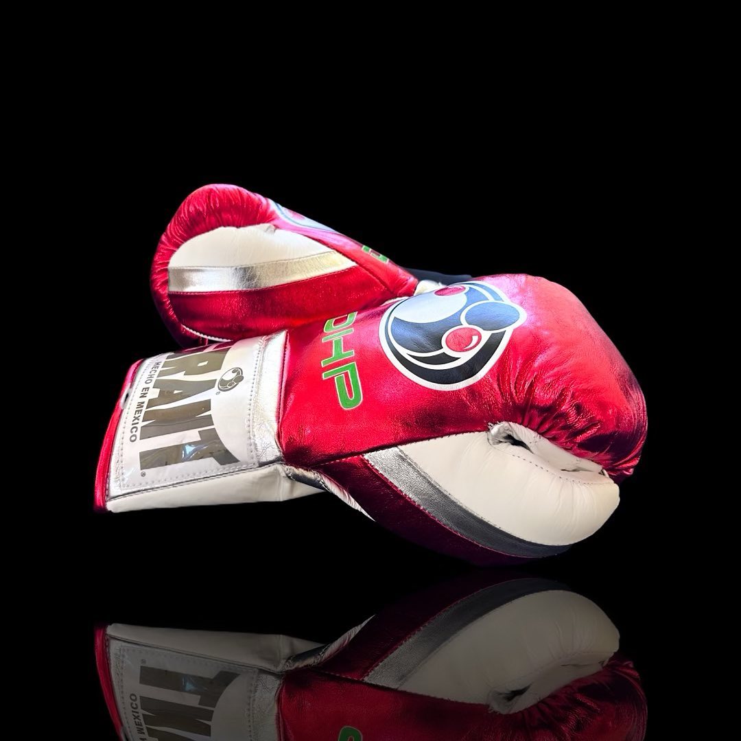 Budget Grant Boxing Gloves Red/White/Silver Gym Fitness