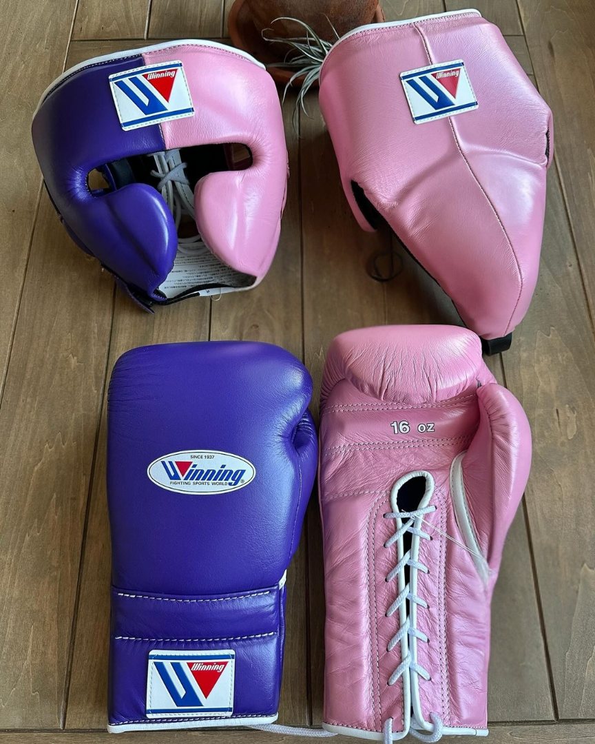 Winning Gym Gloves Set Purple/Pink Budget Friendly Bundle