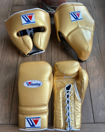Personalized Winning Boxing Set, Custom Logo, Gloves +Headguard & Groingurad