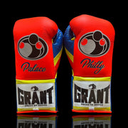 Affordable Grant Heavy Duty Gloves Orange/Blue/Yellow Gym Ready