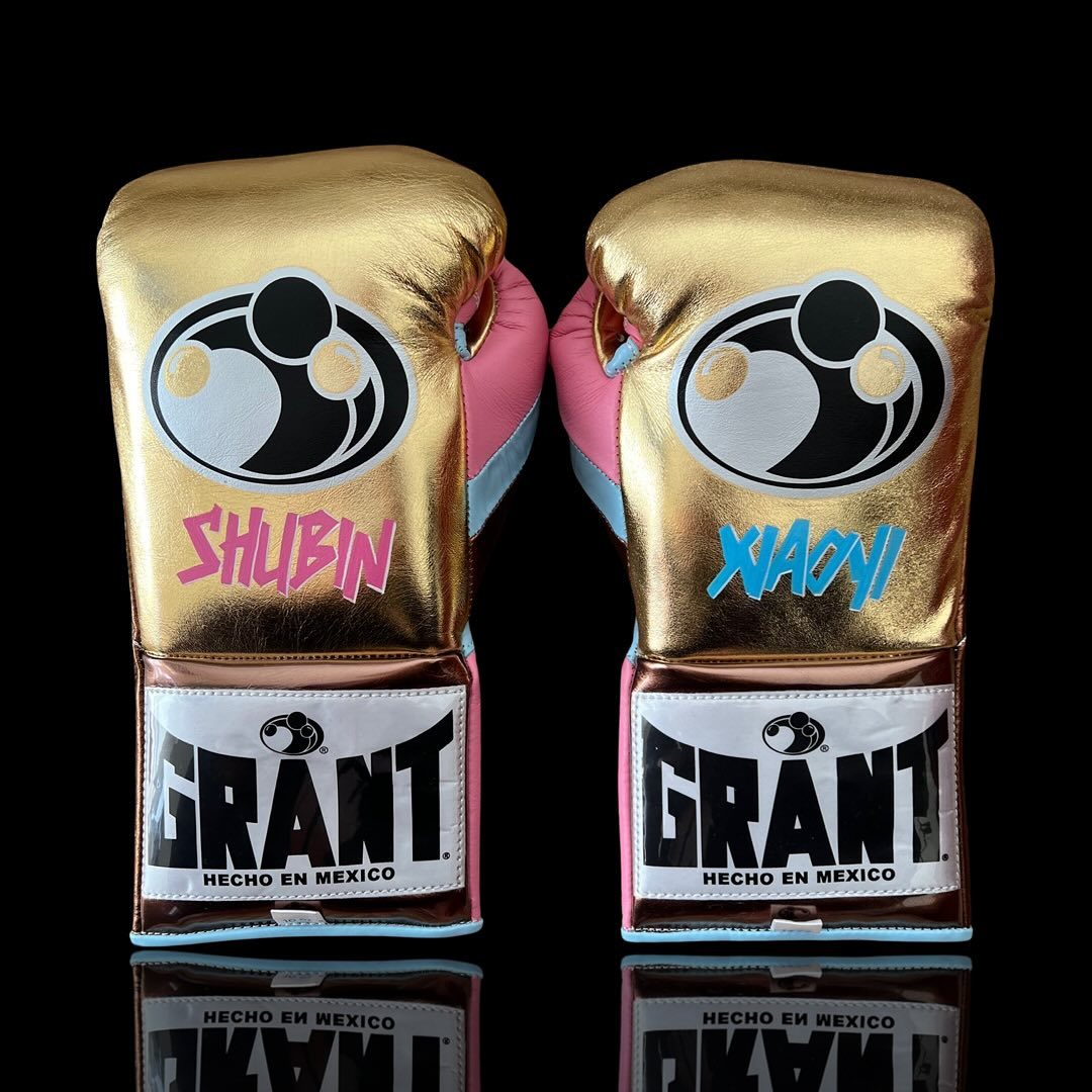 Custom Pro-Level Boxing Gloves – Lace-Up Training & Sparring Gloves | Gold/Brown/Peach