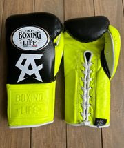 No Boxing No Life Inspired Budget Gloves Black/Yellow Full Customization