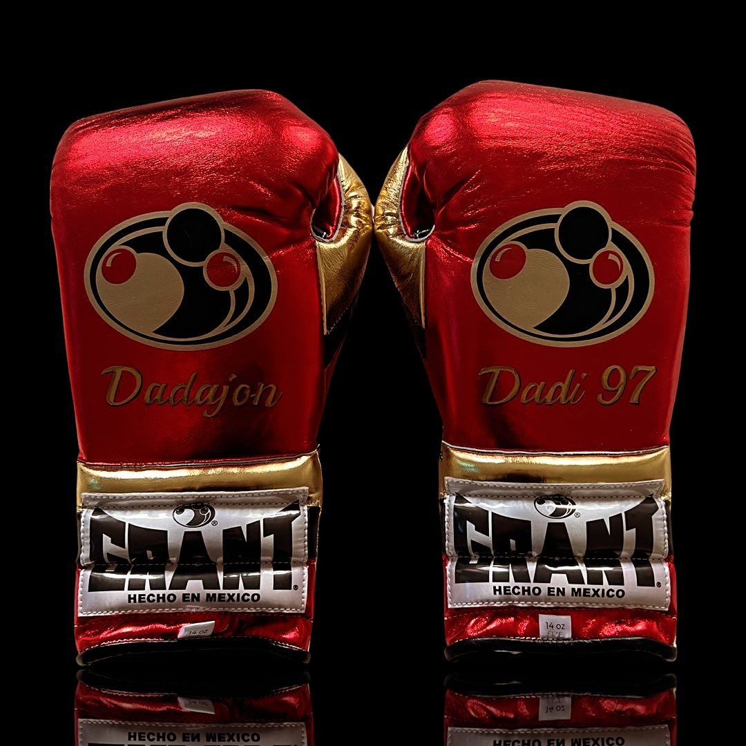 Affordable Grant Fitness Gloves Red/Gold/Black Custom Training