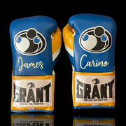 Affordable Grant Heavy Duty Gloves Blue/Orange/White Gym Ready