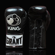 Value Custom Grant Boxing Gloves Black Lace Up