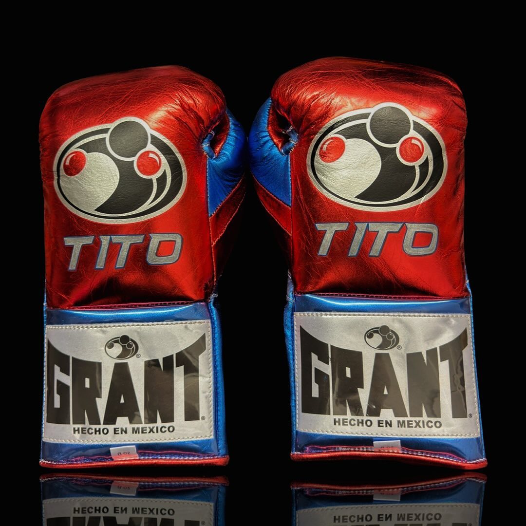 Budget Grant Boxing Gloves Red/Blue Gym Fitness