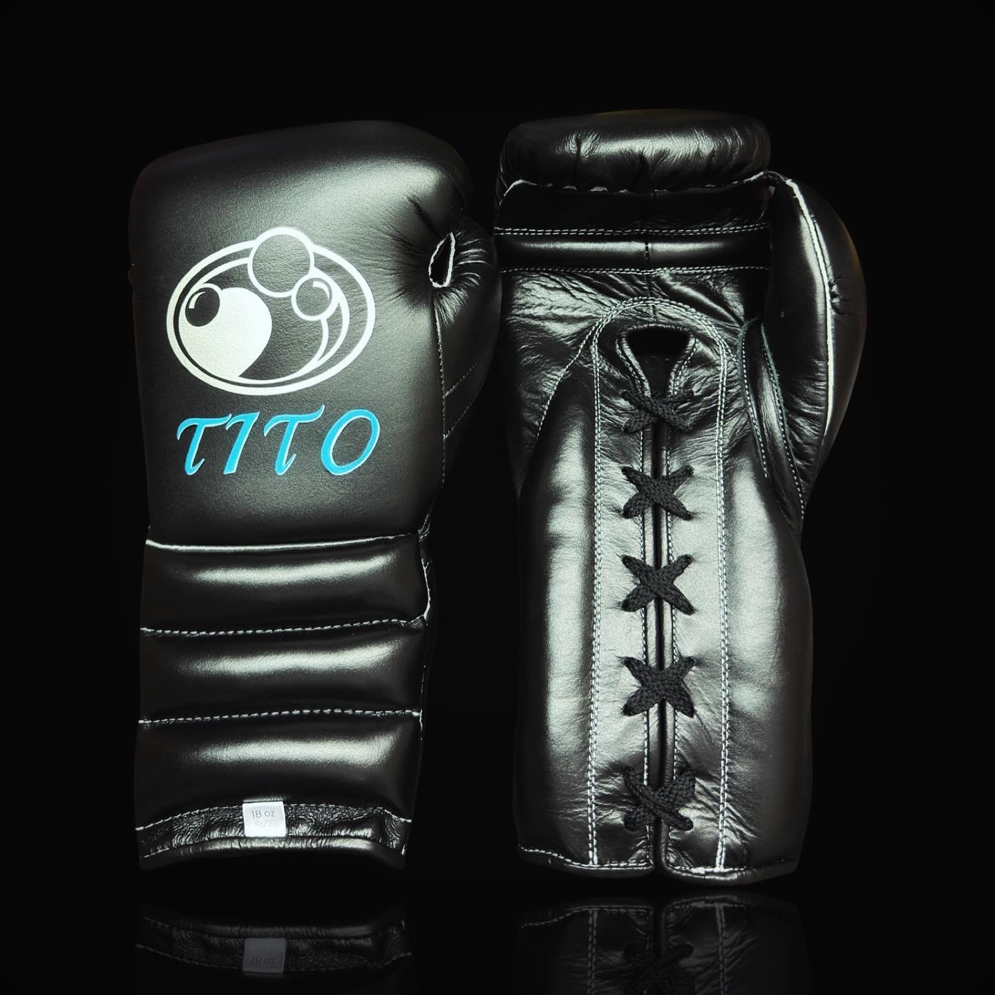 Affordable Custom Grant Leather Gloves Black/Blue Everyday Training