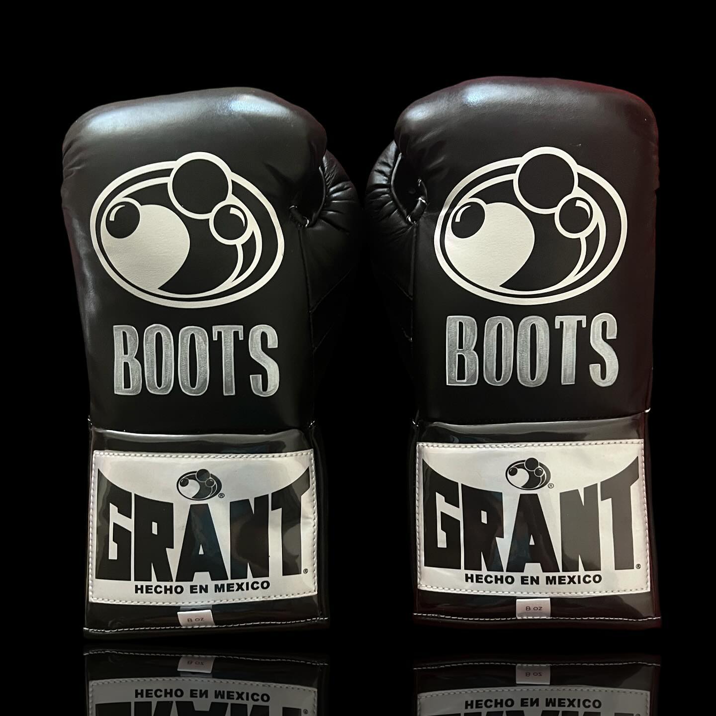 Affordable Grant Leather Gloves Black Starter Training