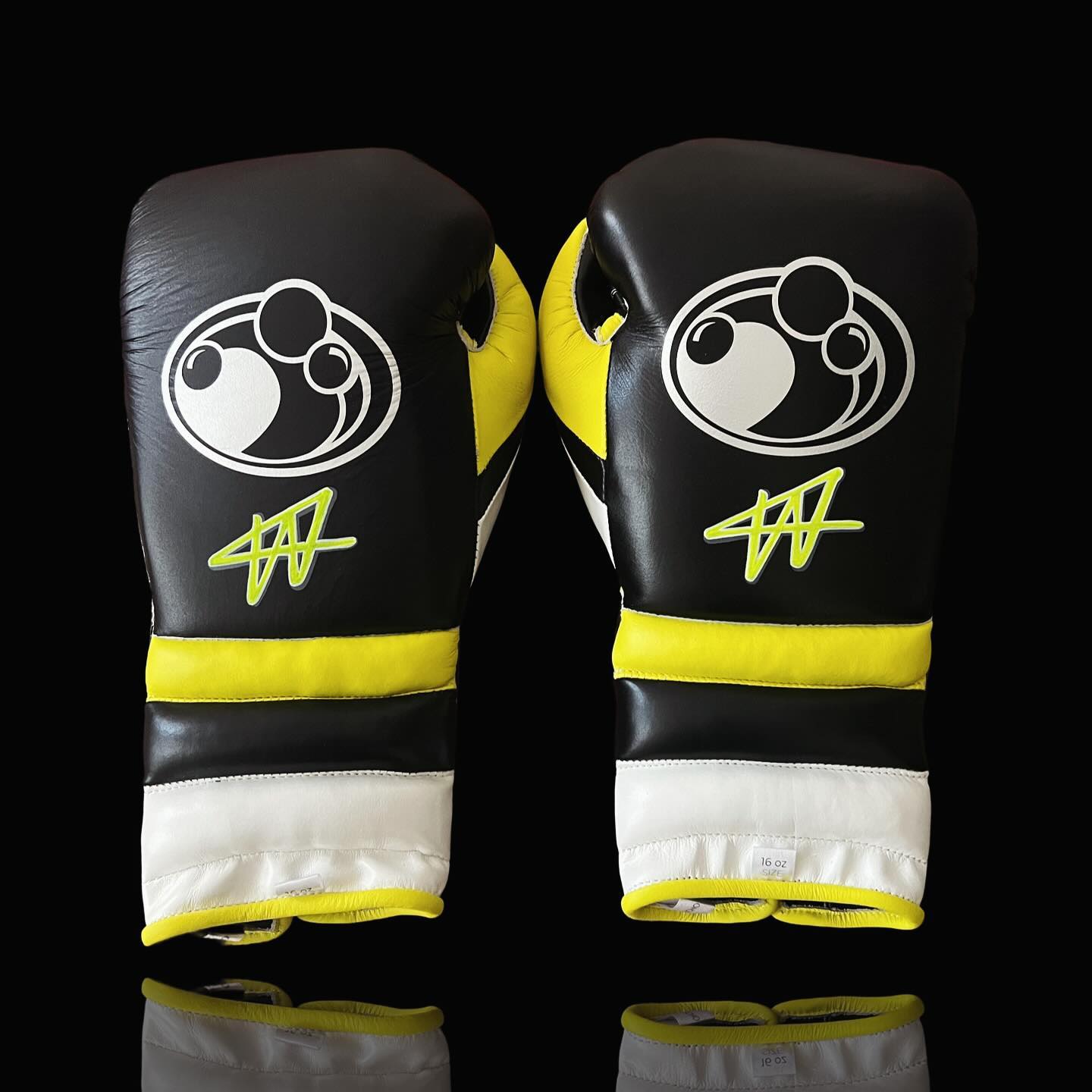 Budget Grant Custom Boxing Gloves Black/Yellow/White Heavy Training