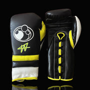 Budget Grant Custom Boxing Gloves Black/Yellow/White Heavy Training