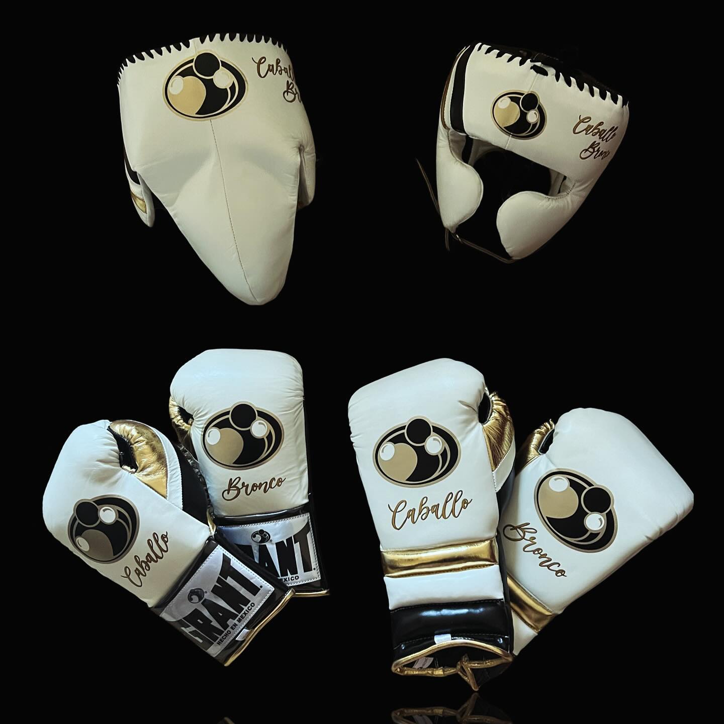 Grant Boxing Set | White/Gold/Black