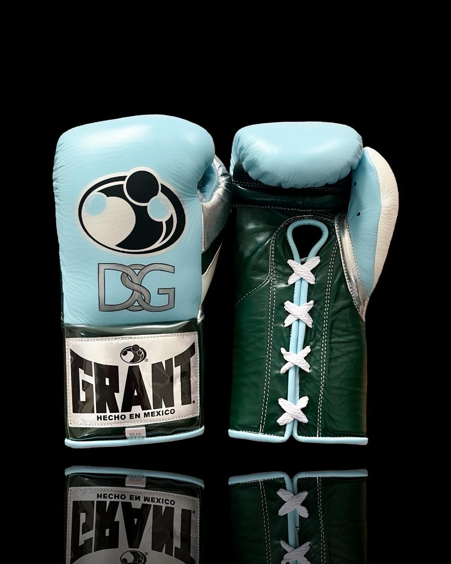 Affordable Grant Fitness Gloves Sky-Blue/Green/Silver Custom Training