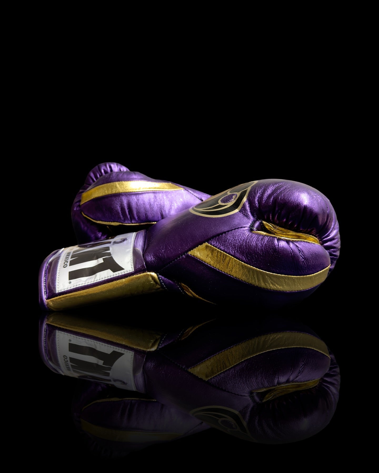 Affordable Grant Leather Training Gloves Purple/Gold 16oz Custom Made