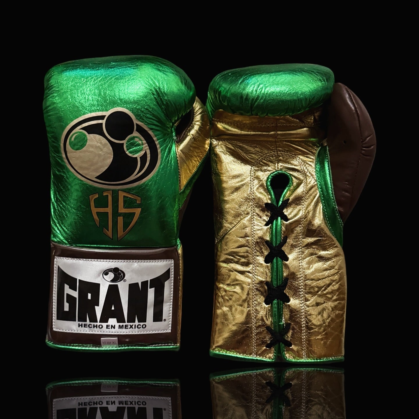 Affordable Grant Fitness Gloves Green/Gold/Brown Custom Training