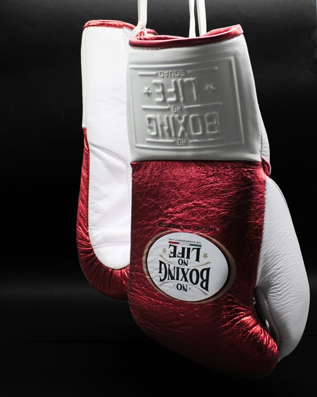 No Boxing No Life Budget Boxing Gloves Red/White Lace-Up Training
