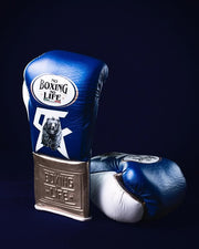 Budget Friendly No Boxing No Life Custom Gloves Blue/Brown/White Training